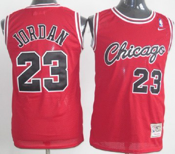 Chicago Bulls #23 Michael Jordan 1984-1985 Rookie Red Swingman Throwback Jersey