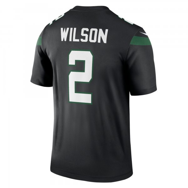 Men's New York Jets Zach Wilson Nike Black Legend Jersey