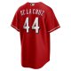 Men's Cincinnati Reds Elly De La Cruz Nike Red Big & Tall Alternate Replica Player Jersey