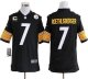 Nike Pittsburgh Steelers #7 Ben Roethlisberger Black Team Color With C Patch Men's Stitched NFL Game Jersey