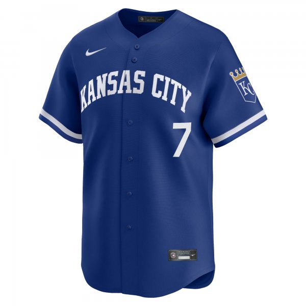 Men's Kansas City Royals Bobby Witt Jr. Nike Royal Alternate Limited Player Jersey