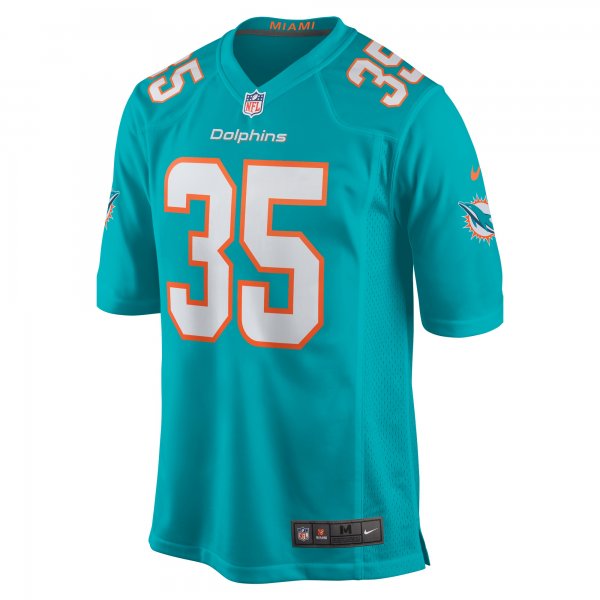 Men's Miami Dolphins Ka'Dar Hollman Nike Aqua Home Game Player Jersey