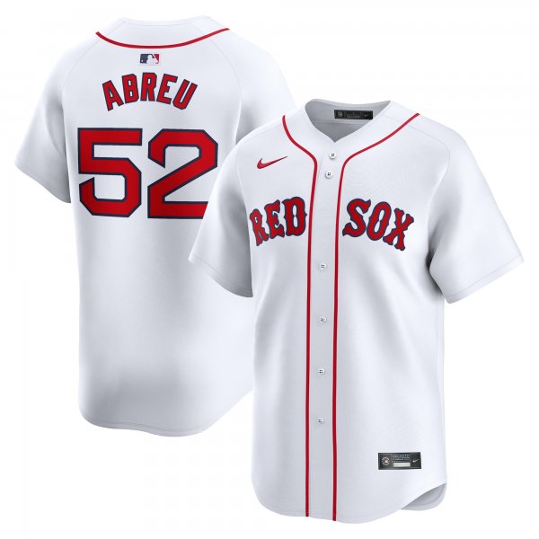 Men's Boston Red Sox Wilyer Abreu Nike White Home Limited Player Jersey