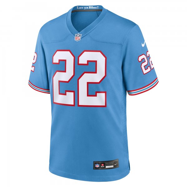 Men's Tennessee Titans Derrick Henry Nike Light Blue Oilers Throwback Alternate Game Player Jersey