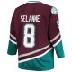 Men's Anaheim Ducks Teemu Selanne Mitchell & Ness Purple Big & Tall   Blue Line Player Jersey