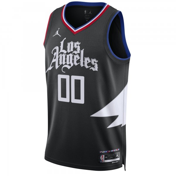 Unisex LA Clippers Jordan Brand Black 2022/23 Swingman Custom Jersey - Statement Edition