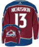 Men's Colorado Avalanche #13 Valeri Nichushkin Burgundy 2022 Stanley Cup Final Patch Reverse Retro Stitched NHL Jersey