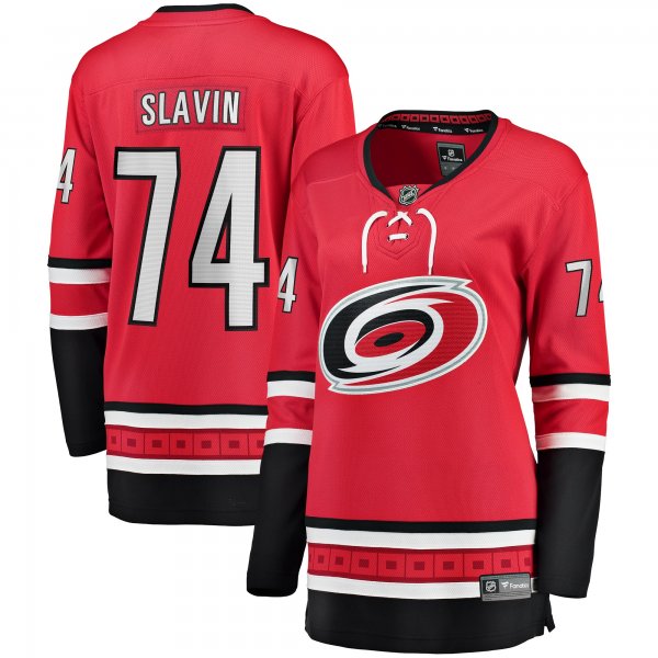 Women's Carolina Hurricanes Jaccob Slavin Fanatics Red Alternate Breakaway Player Jersey