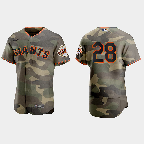 Buster Posey San Francisco Giants 2021 National Armed Forces Day MLB Jersey - Camo