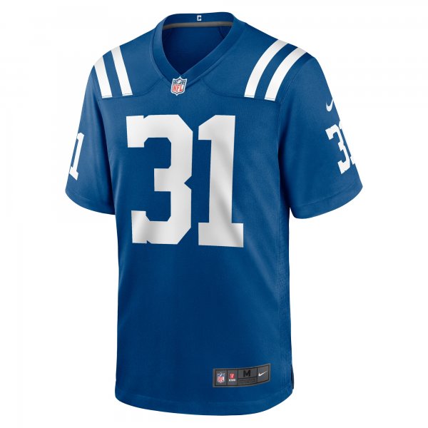 Men's Indianapolis Colts Jason Huntley Nike  Royal Team Game Jersey