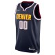 Men's Denver Nuggets Nike Navy 2021/22 Diamond Swingman Custom Jersey - Icon Edition