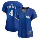 Women's Minnesota Twins #4 Carlos Correa Nike Royal 2024 City Connect Cool Base Jersey