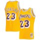 Men's Los Angeles Lakers Cedric Ceballos Mitchell & Ness Gold 1994/95 Hardwood Classics Swingman Jersey