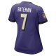 Women's Baltimore Ravens Rashod Bateman Nike Purple Game Jersey