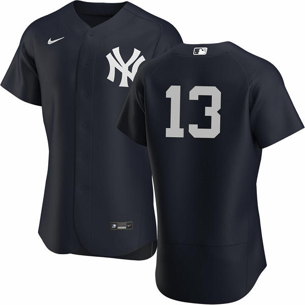 Men's New York Yankees #13 Joey Gallo Nike Black Alternate Flex Base MLB Jersey