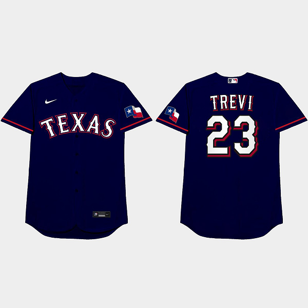 Jose Trevino 2021 Players Weekend Trevi Nickname Blue Men's Jersey