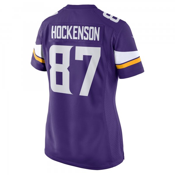 Women's Minnesota Vikings T.J. Hockenson Nike Purple Game Player Jersey