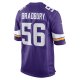 Men's Minnesota Vikings Garrett Bradbury Nike Purple Game Jersey