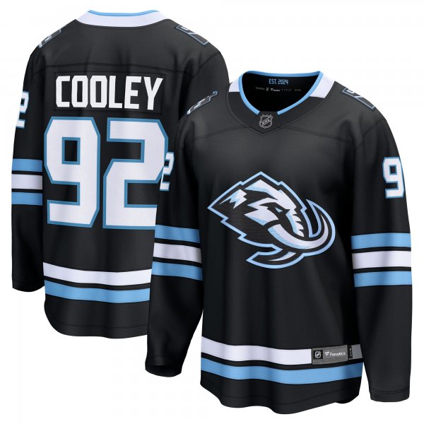 Men's Utah Mammoth #92 Logan Cooley Black Home Breakaway Player Jersey