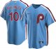 Men's Philadelphia Phillies #10 JT Realmuto Nike Light Blue Retro Jersey