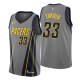 Men's Indiana Pacers #33 Myles Turner Gray 2018/19 NBA Swingman City Edition Jersey