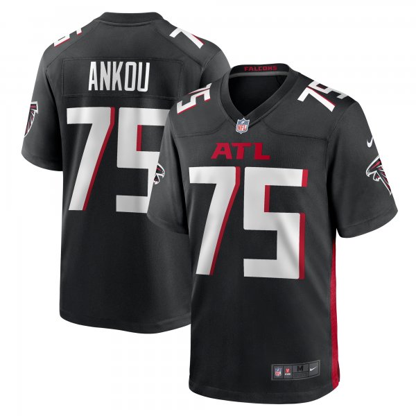 Men's Atlanta Falcons Eli Ankou Nike  Black  Game Jersey