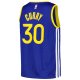 Men's Golden State Warriors Stephen Curry Fanatics Royal Fast Break Player Badge Jersey