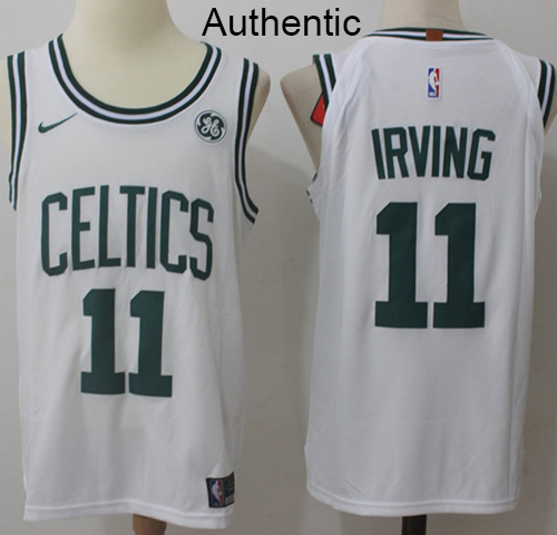 Men's Boston Celtics #11 Kyrie Irving White Association Edition NBA Jersey