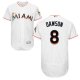 Miami Marlins #8 Andre Dawson White Flexbase Collection Stitched MLB Jersey