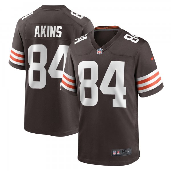 Men's Cleveland Browns Jordan Akins Nike Brown Game Player Jersey