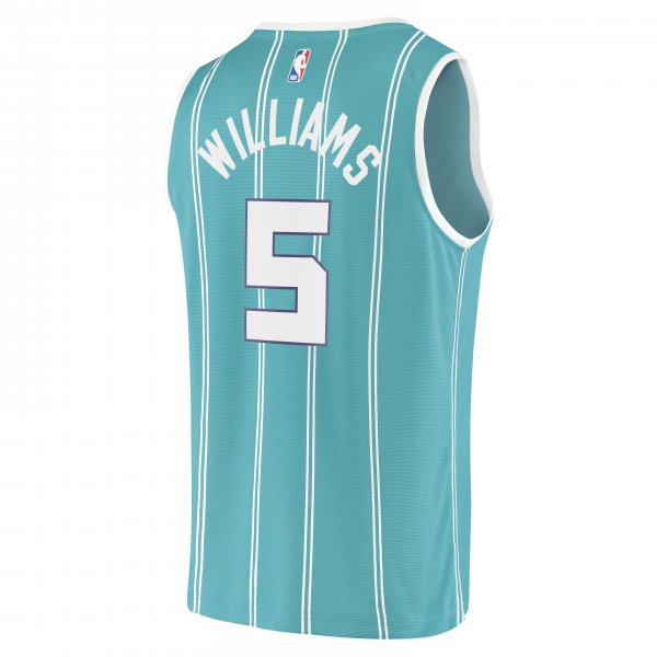 Men's Charlotte Hornets Mark Williams Fanatics Teal Fast Break Replica Player Jersey - Icon Edition