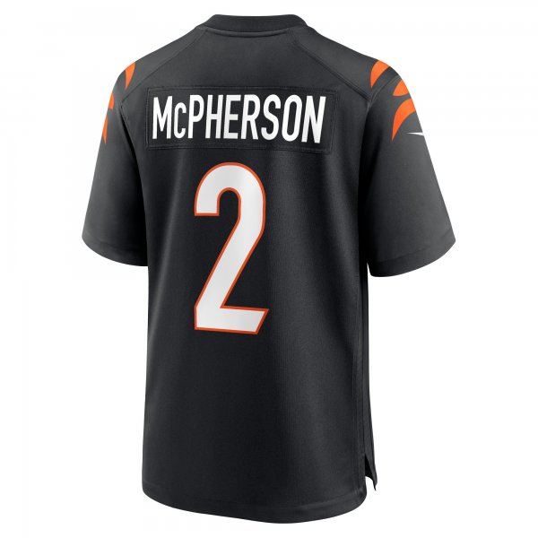 Men's Cincinnati Bengals Evan McPherson Nike Black Game Jersey