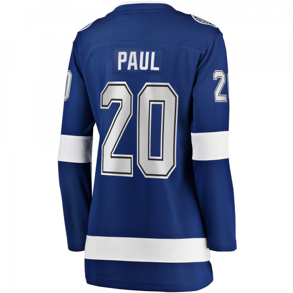 Women's Tampa Bay Lightning Nicholas Paul Fanatics Blue Home Breakaway Player Jersey