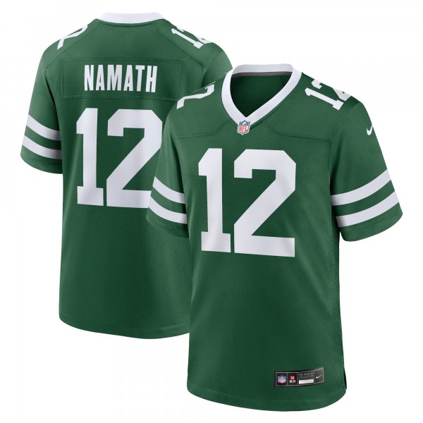 Men's New York Jets Joe Namath Nike Legacy Green Game Jersey