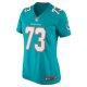 Women's Miami Dolphins Austin Jackson Nike Aqua Game Jersey