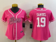 Men's San Francisco 49ers #19 Deebo Samuel Pink Stitched Baseball Cool Base Jersey