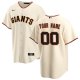 Men's San Francisco Giants Nike Cream Home Replica Custom Jersey