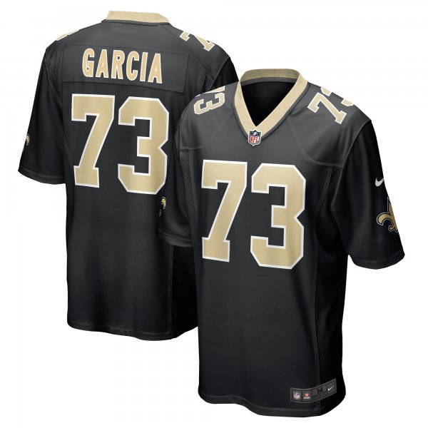 Men's New Orleans Saints Max Garcia Nike  Black Team Game Jersey