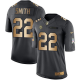 Nike Minnesota Vikings #22 Harrison Smith Black Men's Stitched NFL Limited Gold Salute To Service Jersey