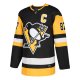 Men's Pittsburgh Penguins Sidney Crosby adidas Captain Patch Black Player Jersey