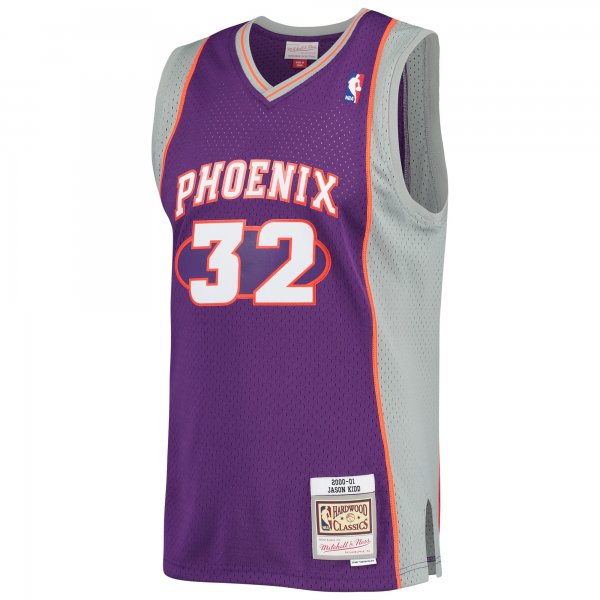 Men's Phoenix Suns Jason Kidd Mitchell & Ness Purple Big & Tall Hardwood Classics 2000/01 Swingman Jersey