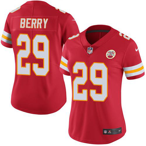 Nike Kansas City Chiefs #29 Eric Berry Red Team Color Women's Stitched NFL Vapor Untouchable Limited Jersey