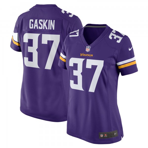 Women's Minnesota Vikings Myles Gaskin Nike  Purple Team Game Jersey