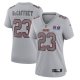 Women's San Francisco 49ers Christian McCaffrey Nike Gray Super Bowl LVIII Atmosphere Fashion Game Jersey