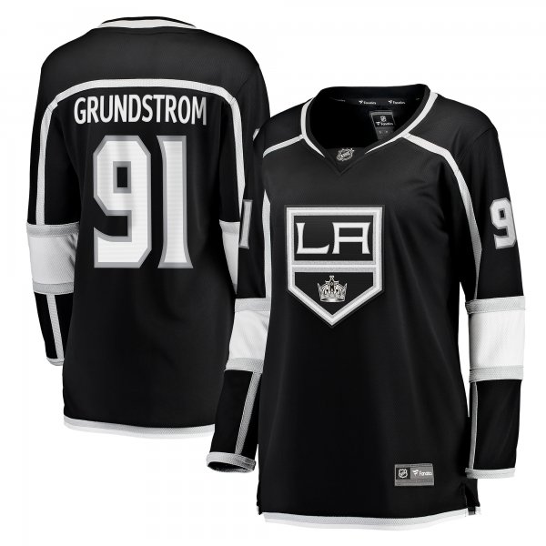 Women's Los Angeles Kings Carl Grundstrom Fanatics Black Home Breakaway Player Jersey