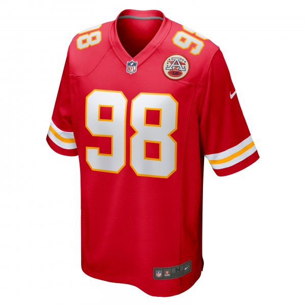 Men's Kansas City Chiefs Tershawn Wharton Nike Red Game Jersey