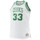 Men's Boston Celtics Larry Bird Mitchell & Ness White Big & Tall 1985/86 Hardwood Classics Swingman Jersey