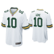 Men's #10 Jordan Love Green Bay Packers White 2020 NFL Draft Game Jersey