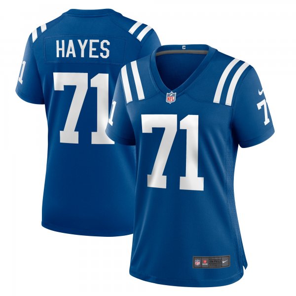 Women's Indianapolis Colts Ryan Hayes Nike  Royal Team Game Jersey