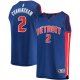 Men's Detroit Pistons Cade Cunningham Fanatics Blue Fast Break Replica Jersey - Icon Edition